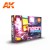 AK 3rd Generation Acrylic NEON COLORS SET 6X17 ml AK11610